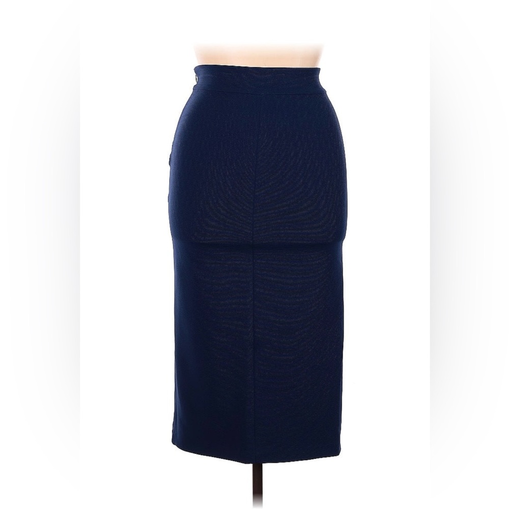 Armani Collezioni Navy Midi Skirt
